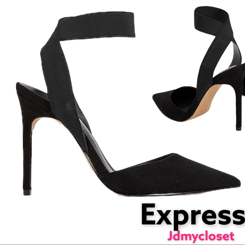 Stretch Ankle Strap Pumps.